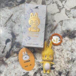 The Monsters 10th Anniversary Labubu Cowawa Keychain